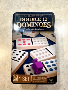 Cardinal Double Twelve Dominoes Set 91 Color Dot Dominoes - Picture 1 of 12