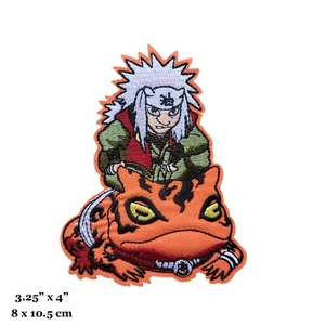 Naruto Jiraiya on Toad Frog Anime Character Embroidered Iron On Patch - Picture 1 of 2