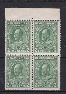 NFD16) Canada: Newfoundland 1932-38 KGV 2c Green variety ‘Wmk top of shield to - Picture 1 of 2
