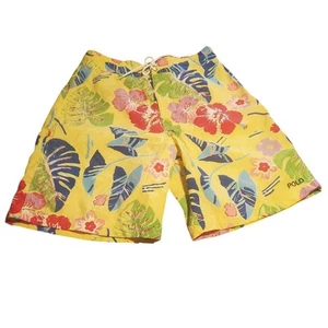 Vintage Polo Sport Ralph Lauren Size 33 Hawaiian Floral 21" Board Shorts Y2K - Picture 1 of 9