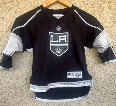 Camiseta de hóquei Reebok Los Angeles marrom #23 preta NHL criança jovem menino (2T-4T) - Imagem 1 de 4
