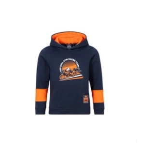 KTM Red Bull Kids Grid Pullover Hoodie Sweatshirt Blue/Orange 3RB25003880 - Picture 1 of 2