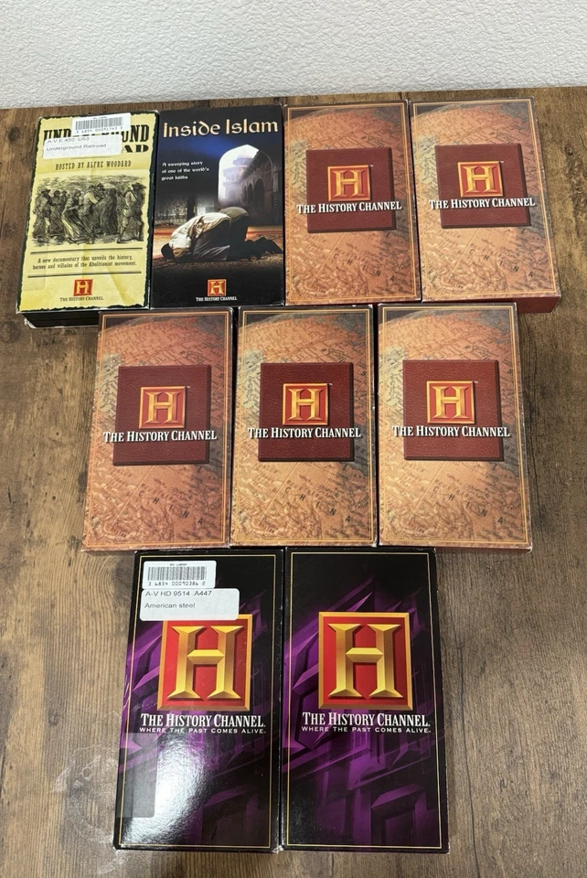 A & E + History Channel Lot of 5 VHS Tapes Modern Marvels/History of Sex/Islam.. - Image 1 of 4
