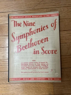 1935 Symphonies of BEETHOVEN in Score, Harcourt, Brace Mini Score Series - Image 1 of 4