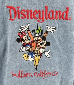 Disneyland Denim Jacket Mickey Mouse & Friends Southern California Embroidered - Picture 1 of 5