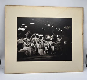 1945 B&W Matted Photo-Musicians & Dancers-CBS TV Studio, Grand Central Terminal - Picture 1 of 13