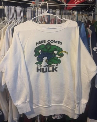 Sudadera Vintage Original Años 60 Marvel The Hulk Talla L 22x26 Foto 1 de 4