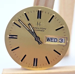 PB1: Hamilton Masterpiece ETA 2769 17J 27mm Day Date Dial Running Swiss Made - Picture 1 of 2