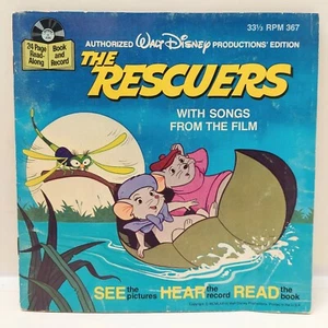 Vintage Disney THE RESCUERS Book / Record Set (Disneyland Records, 1977) #367 - Picture 1 of 5