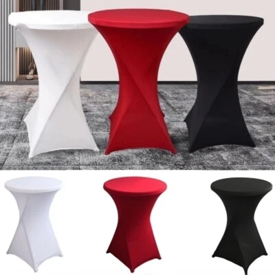 Stehtischhusse Stretch Husse Stehtisch Ø 60 80 cm Husse Tisch Hussen Bistrotisch - Bild 1 von 4