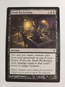 MTG Magic The Gathering Card Dead Reckoning Sorcery Black Worldwake 2010 - Picture 1 of 2