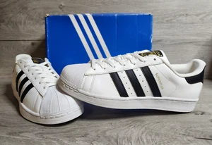 Adidas Superstar White / Black Size 10 C77124 - Picture 1 of 7