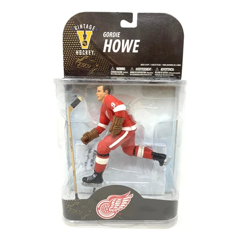 Mcfarlane NHL Gordie Howe Detroit Red Wings Red Jersey Legends Series 7 Figure Cover