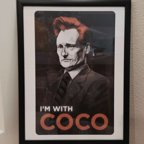 Conan O'Brien Poster I'm With CoCo 2010 Mike Mitchell 18"x24" Rare READ