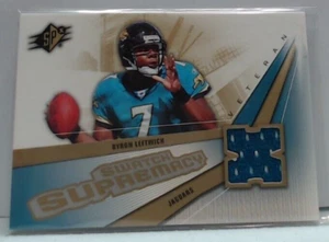 2006 UPPER DECK SP SWATCH SUPREMACY BYRON LEFTWICH JERSEY #SW-BL JAGUARS MSK - Picture 1 of 2