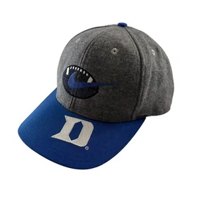 Nike Vintage 90's Duke Blue Devils Swoosh Snapback Football Hat Cap Wool - Picture 1 of 6