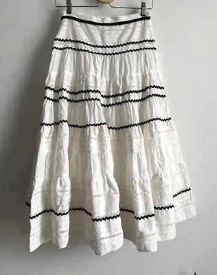 MAJE E15JEANNE COTON SKIRT SIZE 36 Foto 1 de 4