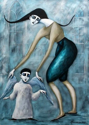 Картина оригинальный холст маслом современное искусство Пронкин готический P4 - Изображение 1 из 4