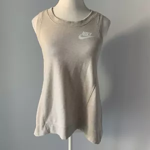 NIKE Women's Tank Size XS - beige cotton blend sleeveless stretch - Picture 1 of 6
