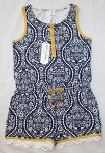 Nuevo Mameluco Pantalones Cortos Niñas 435 por MATILDA JANE Negro/Blanco/Amarillo Talla 10 - Imagen 1 de 1