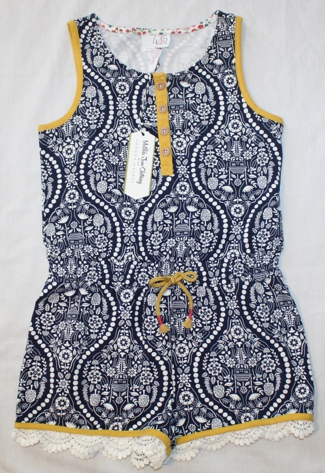 Nuevo Mameluco Pantalones Cortos Niñas 435 por MATILDA JANE Negro/Blanco/Amarillo Talla 10 Foto 1 de 1