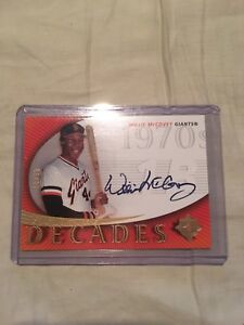 2005 Willie McCovey UD Upper Deck Ultimate Signature Decades Autograph Auto /10