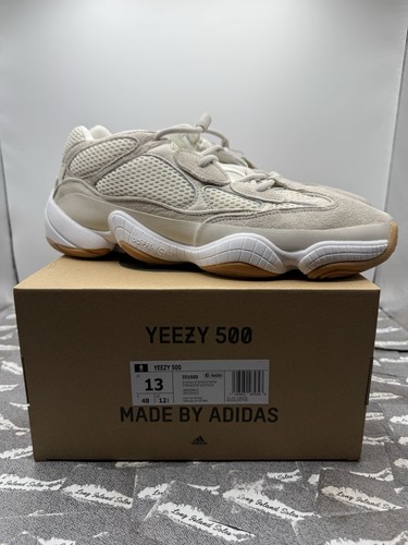 Scarpe sneakers Adidas Yeezy 500 stringate uomo Stone Taupe bianco ID1600 taglia 13