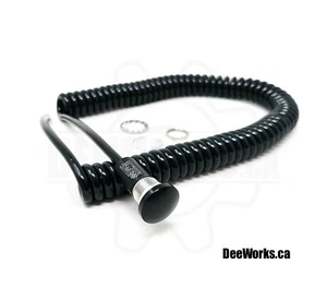 Black Mushroom Steering Button 16mm Hole - Momentary - Blank - Bild 1 von 3