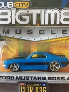 Ford Mustang Boss 429 diecast escala 1/64 Jada Dub City BigTime Muscle 70 1970 - Imagen 1 de 5