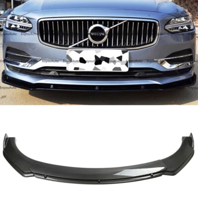 For Volvo S60 S80 S90 Universal Front Bumper Lip Spoiler Splitter Carbon Fiber Foto 1 de 4