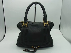 Auth EZ11 Chloe Marcie Tote Bag Gold Hardware from Japan - Picture 1 of 24