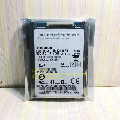 Toshiba  MK1214GAH 120GB Internal 4200RPM 1.8" (HDD1901)CE  HDD - Image 1 of 4