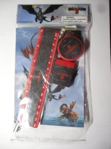 LOT GOMME CRAYON REGLE TAILLE-CRAYON de DRAGON 2 en 2014 DREAMWORKS ANIMATION - Photo 1/7