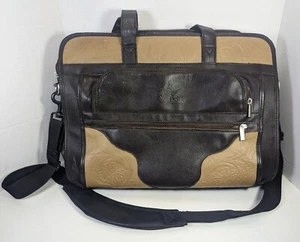FRIENDS OF NRA Messenger Bag Laptoptasche braun Kunstleder 17" x 12" - Bild 1 von 15