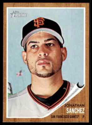 2011 Topps Heritage Jonathan Sanchez #71 San Francisco Giants - Image 1 of 2