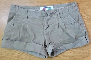 Piper and Blue Women's Tan Corduroy Mini Shorts Size 1 - Picture 1 of 4
