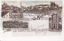 CARTOLINA SAN MARINO, VEDUTINE TIPO GRUSS