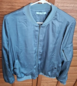 Chaqueta cortavientos She + Sky grande para mujer cremallera completa azul claro - Imagen 1 de 5