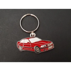 Porte-clés profil BMW E36 M3, coupe 316i 318i 320i 323i 325i 328i (rouge) - Imagen 1 de 1