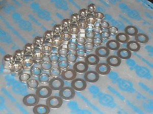 Vespa Stainless Steel Domed + Flat Wheel Nuts & Washers 60 Piece Kit - Picture 1 of 1
