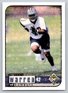 Chris Warren UD Choice 1998 325 Dallas Cowboys