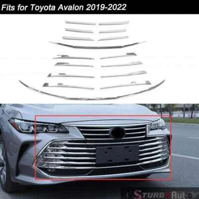 Fits For Toyota Avalon 2019-2022 Chrome Front Bumper Center Hood Grill Strip - Image 1 of 4