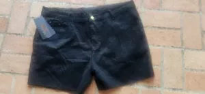 Nwt's WULFUL Men's Black Comfy Fashion Denim Jeans Shorts Size 42 - Picture 1 of 5