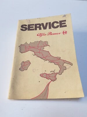 Allegato Manuale uso e manutenzione Alfa Romeo Service nuovo originale ediz 1985 - Immagine 1 di 4