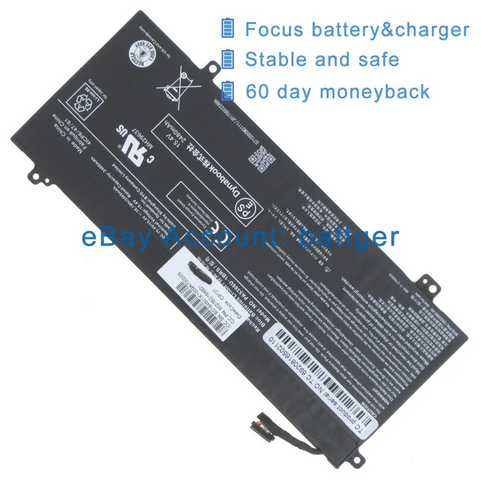 Original Toshiba Dynabook Satellite Pro L50 L50-G 11H PA5366U-1BRS battery