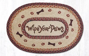 Wipe your Paws Oval Braided Rug 20 x 30 by Earth Rugs - Picture 1 of 1