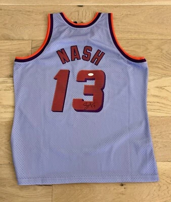 PHOENIX SUNS STEVE NASH SIGNED JERSEY AUTHENTIC MITCHELL & NESS NBA JSA COA AUTO - Image 1 of 3