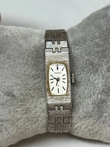 Vintage Ladies Seiko 1520-3339 Mechanical Silver Tone Watch WORKS - Picture 1 of 14