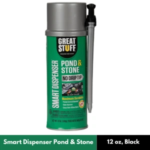 GREAT STUFF 99112849 Smart Dispenser Pond & Stone, 12 oz, Black - Picture 1 of 4