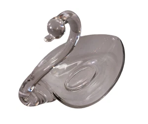 Vintage Duncan & Miller Klarglas Schwan Schale Süßigkeiten Nuss Schmuck Küche Schmuck - Bild 1 von 4